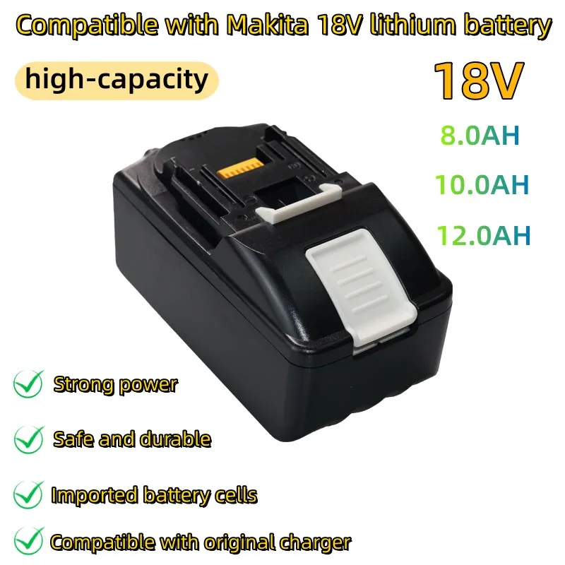 

21700 Cells Batterie Replacement For Makita 18V 8.0/10.0/12.0Ah Battery Rechargeable Lithium-Ion Drill Power Tool BL1840 BL1845