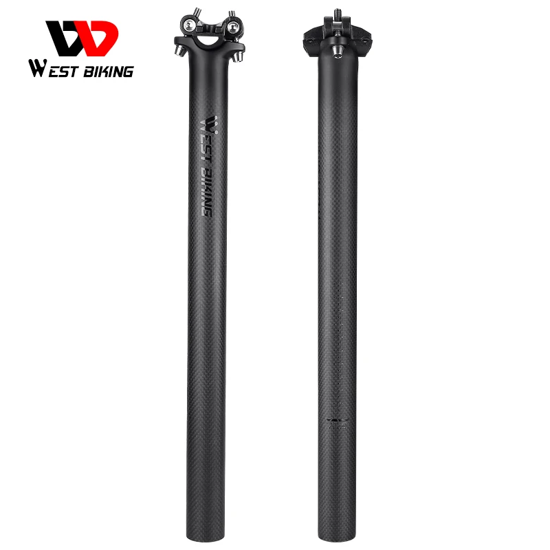 WEST BIKING Lightweight Carbon Seat Post 27.2/30.8/31.6mm T700 Carbon Fiber 3K Matte MTB Road Bike 350/400mm Saddle Carbon Tube
WEST BIKING Lightweight Carbon Seat Post 27.2/30.8/31.6mm T700 Carbon Fiber 3K Matte MTB Road Bike 350/400mm Saddle Carbon Tube