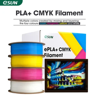 eSUN PLA+ 필라멘트 4KG 1.75mm CMYK 고속 인쇄