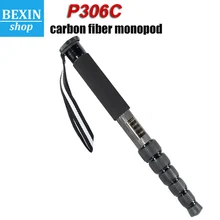 

BEXIN P306C Light Professional Carbon Fiber Portable Travel Monopod Bracket Can Stand withTripod Ballhead for Digital SLR Camera