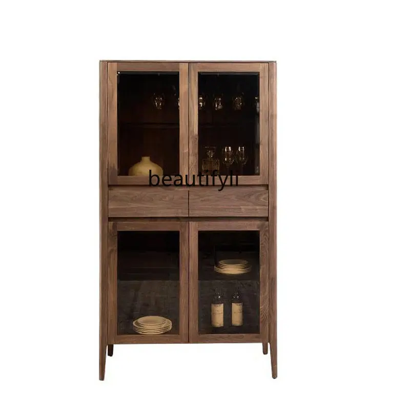 Modern European-Style Simple Wine Cabinet Living Room Wall Display Cabinet Light Luxury Solid Wood Sideboard Glass Door
Modern European-Style Simple Wine Cabinet Living Room Wall Display Cabinet Light Luxury Solid Wood Sideboard Glass Door