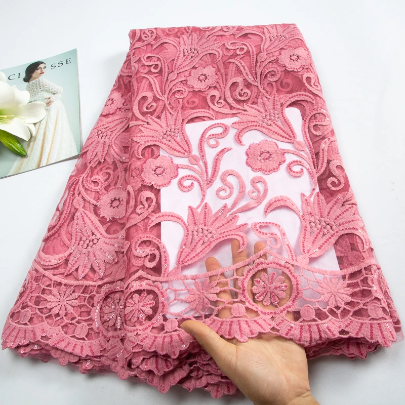 2023 High Quality French Lace Fabric With Sequins African Nigerian Lace Fabric With Sequins For Elegant Evening Party A3349
2023 High Quality French Lace Fabric With Sequins African Nigerian Lace Fabric With Sequins For Elegant Evening Party A3349