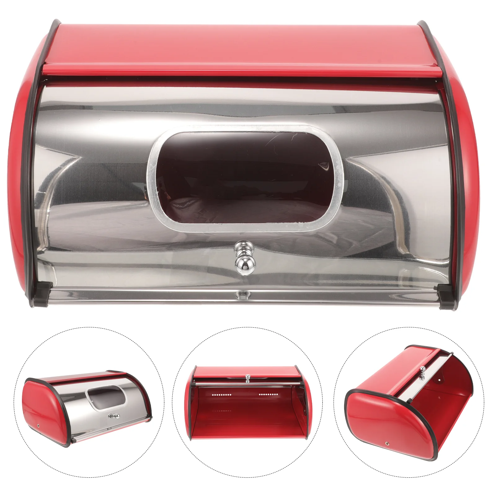 Bread Box Kitchen Countertop Stainless Steel Bread Storage Bin Containers Roll Up Lid Large Capacity Bread Keeper Christmas Home
Bread Box Kitchen Countertop Stainless Steel Bread Storage Bin Containers Roll Up Lid Large Capacity Bread Keeper Christmas Home