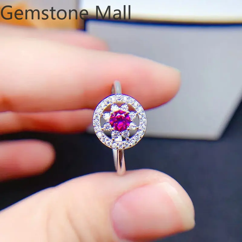 Solid 925 Silver Garnet Ring 4mm VVS Grade Natural Pyrope Garnet Ring with 3 Layers 18K Gold Plating
Solid 925 Silver Garnet Ring 4mm VVS Grade Natural Pyrope Garnet Ring with 3 Layers 18K Gold Plating