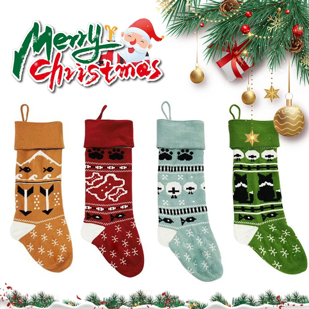 Christmas Stockings 18in Large Stocks Knitted Fireplace Hanging Ornaments Xmas Holiday Home Decoration Candy Gift Snacks Bag
Christmas Stockings 18in Large Stocks Knitted Fireplace Hanging Ornaments Xmas Holiday Home Decoration Candy Gift Snacks Bag