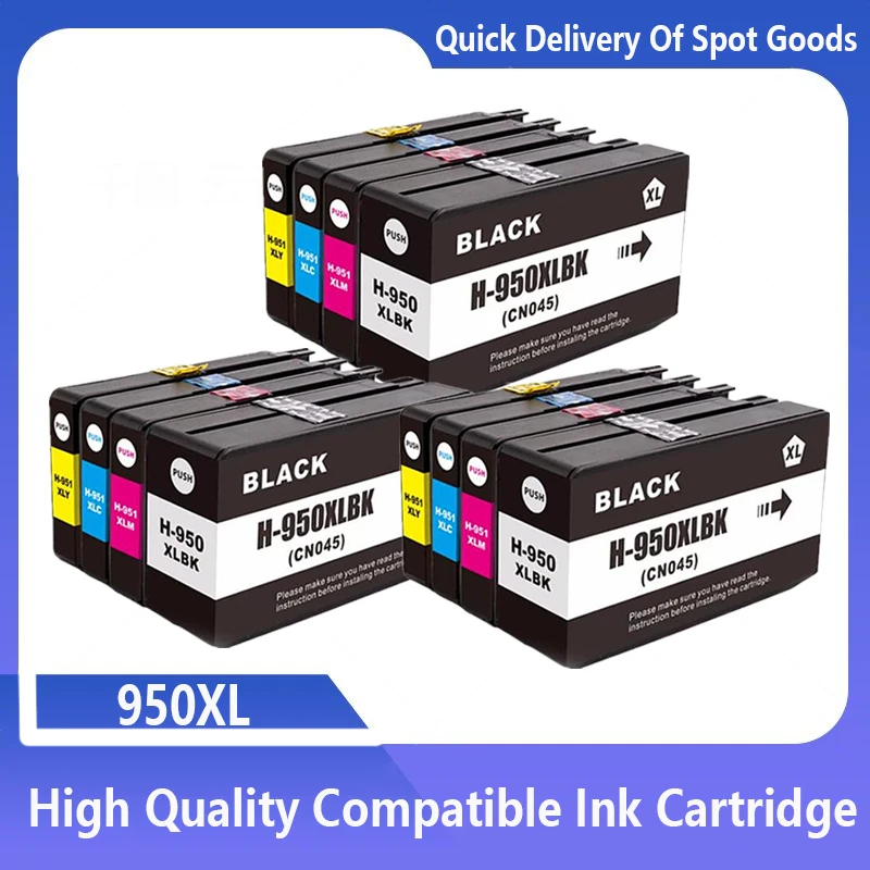 

950XL 951XL Ink Cartridge For HP950 HP951 XL Officejet 8100 8600 8700 8610 8620 8630 8640 8660 8615 8625 251dw 276dw Printer