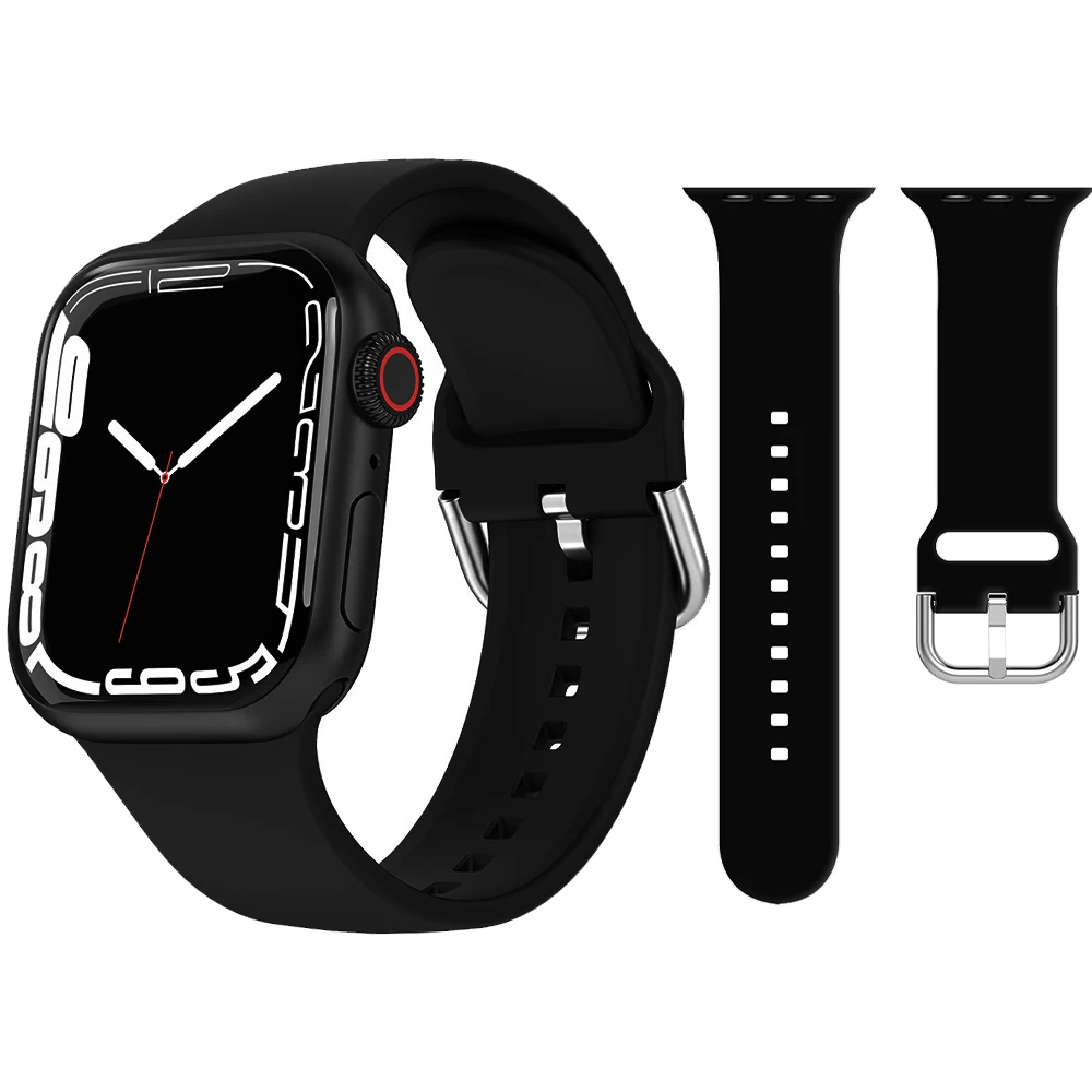 Ремешок силиконовый для Apple Watch band 40 мм 44 мм 49 мм 45 мм 41 мм 42 мм 38 мм, резиновый браслет для iWatch series 9 8 7 6 5 4 3 SE ultra 2
Ремешок силиконовый для Apple Watch band 40 мм 44 мм 49 мм 45 мм 41 мм 42 мм 38 мм, резиновый браслет для iWatch series 9 8 7 6 5 4 3 SE ultra 2