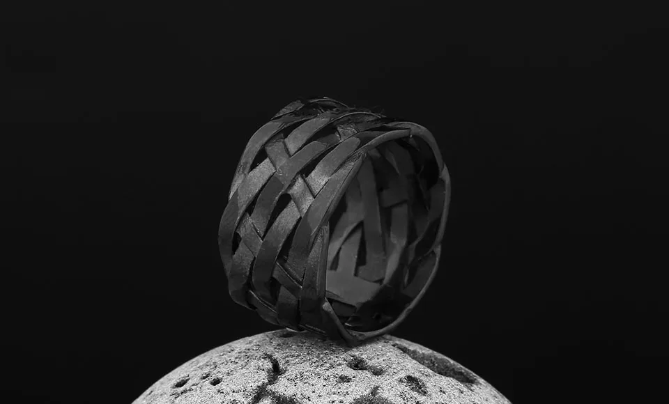 Trendy 316L Stainless Steel Wholesale Price Viking Weave Ring For Man Women Vintage Charm Polished jewelry For Teens Gift Trendy 316L Stainless Steel Wholesale Price Viking Weave Ring For Man Women Vintage Charm Polished jewelry For Teens Gift