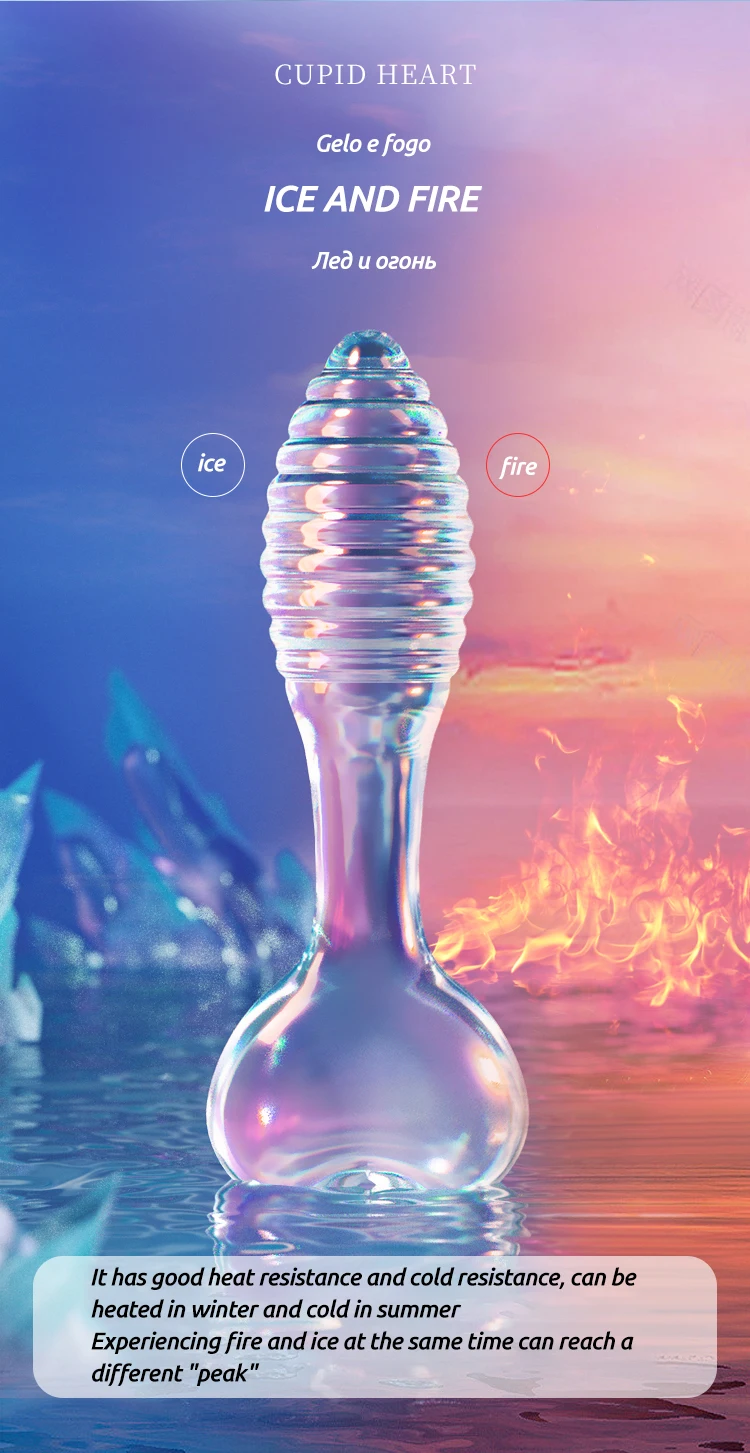 butt plug Cupid Heart Clear Glass Anal Plug Male and Female Thread Crystal Anal Plug plug for woman butt plug Cupid Heart Clear Glass Anal Plug Male and Female Thread Crystal Anal Plug plug for woman