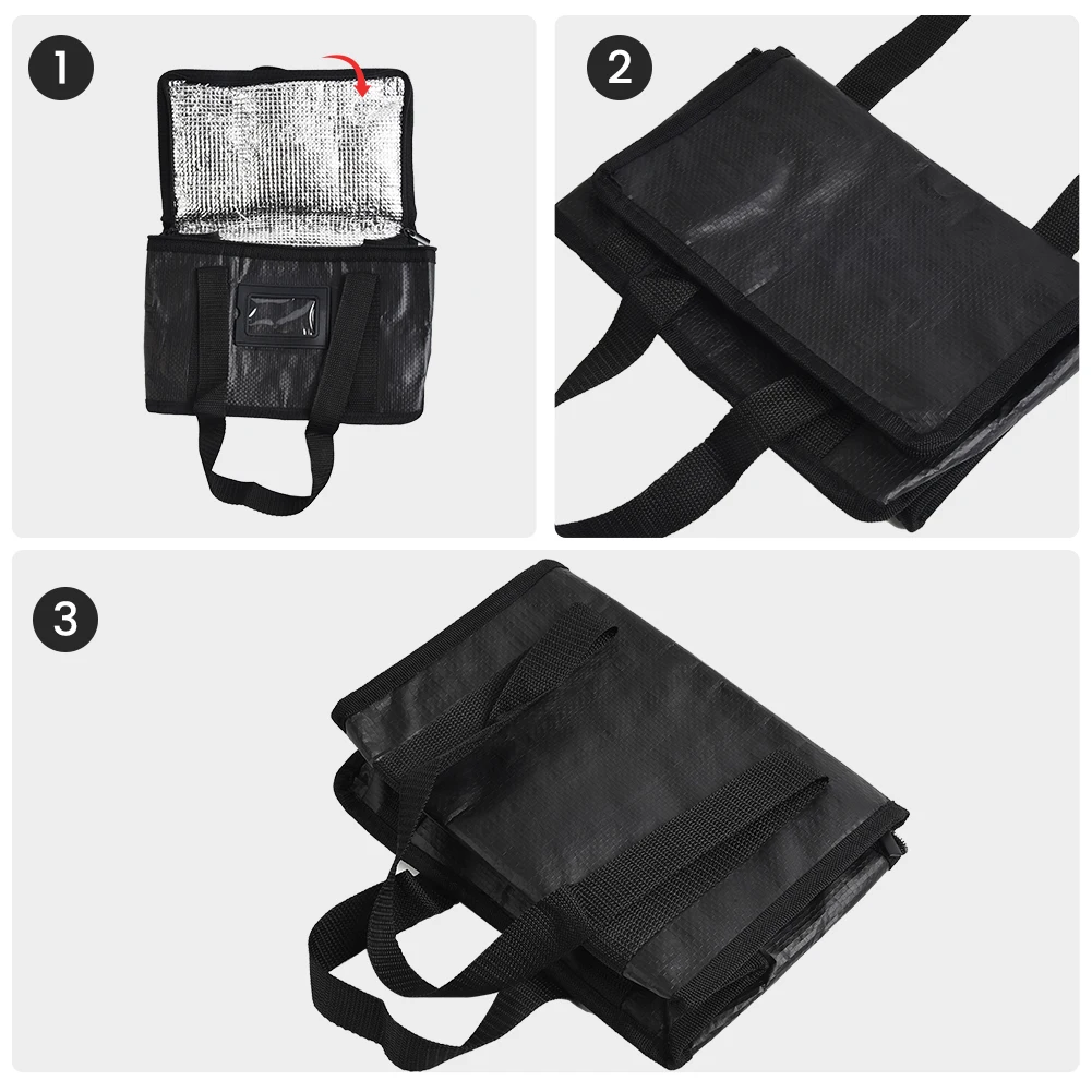 Pizza Bag Meal Delivery Bag Doppelter Reißverschluss Hohe Qualität Wasserdicht Black High Quality Warm Cold Bag
Pizza Bag Meal Delivery Bag Doppelter Reißverschluss Hohe Qualität Wasserdicht Black High Quality Warm Cold Bag