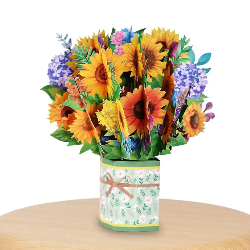 3D Pop Up Card 3D Greeting Card For Birthday Mothers Father's Day Handmade Popup Greeting Cards Paper Bouquet With Envelope
3D Pop Up Card 3D Greeting Card For Birthday Mothers Father's Day Handmade Popup Greeting Cards Paper Bouquet With Envelope