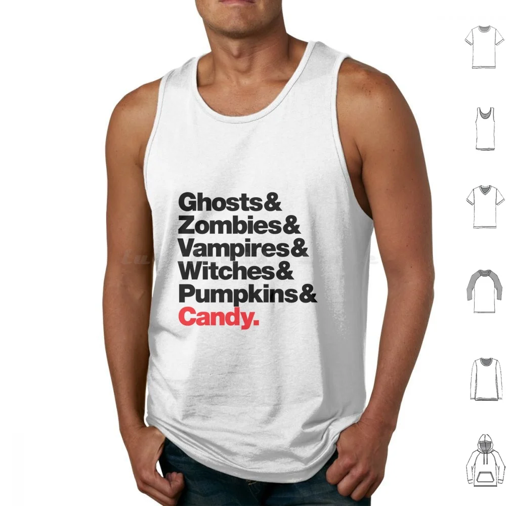Halloween List In Black Tank Tops Print Cotton Halloween Candy Trick Treat Ghosts Vampires Scary Horror Chocolate Zombies
Halloween List In Black Tank Tops Print Cotton Halloween Candy Trick Treat Ghosts Vampires Scary Horror Chocolate Zombies