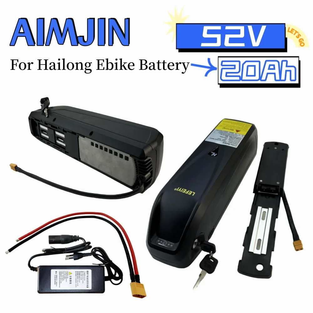 18650 14S4P для Hailong 52 в 20 Ач Аккумулятор для электрического велосипеда встроенный баланс BMS USB с зарядным устройством
18650 14S4P для Hailong 52 в 20 Ач Аккумулятор для электрического велосипеда встроенный баланс BMS USB с зарядным устройством