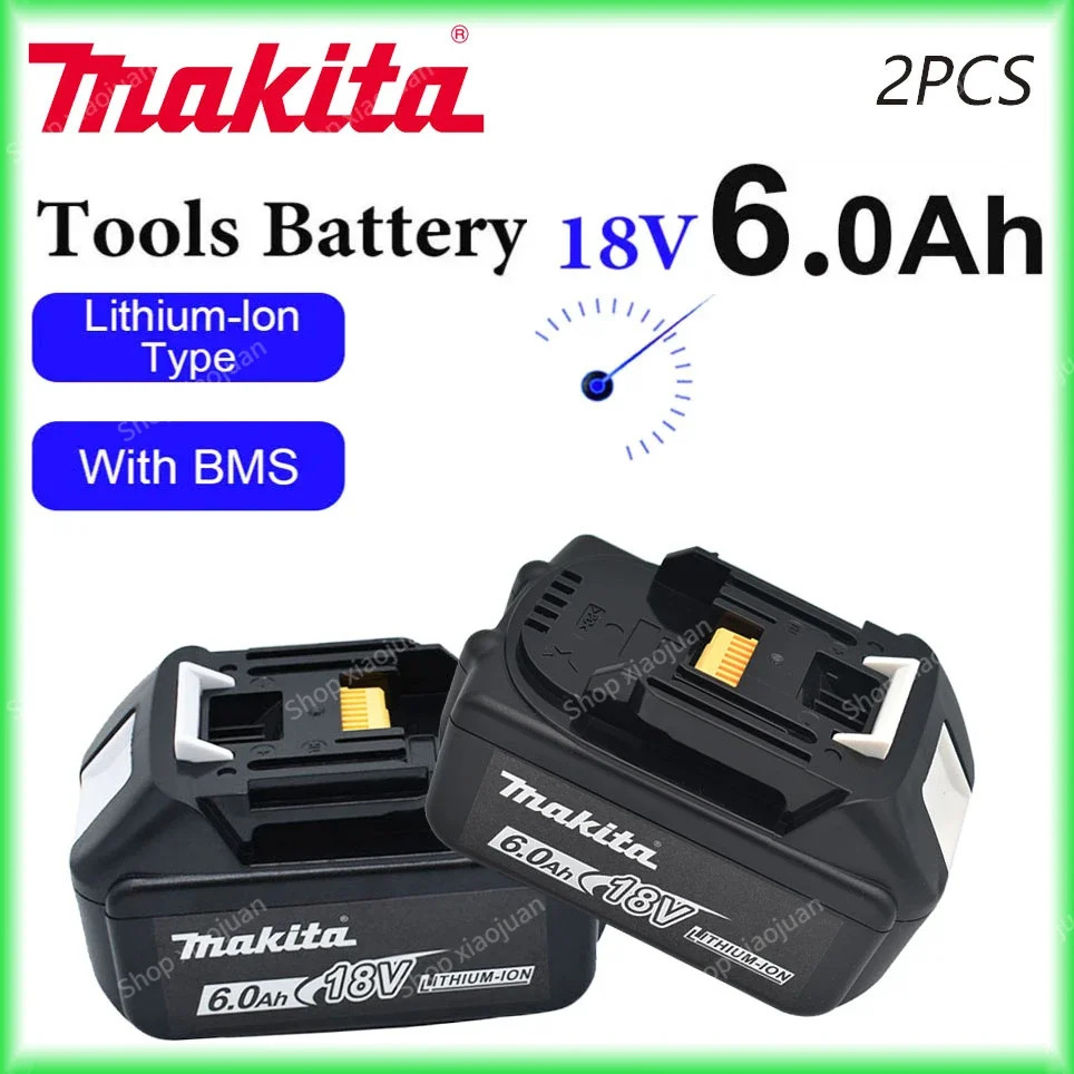 Makita 100% original 18V Makita 6000mAh lithium-ion rechargeable power tool 18V replacement battery BL1860 BL1830 BL1850 BL1860B
Makita 100% original 18V Makita 6000mAh lithium-ion rechargeable power tool 18V replacement battery BL1860 BL1830 BL1850 BL1860B
