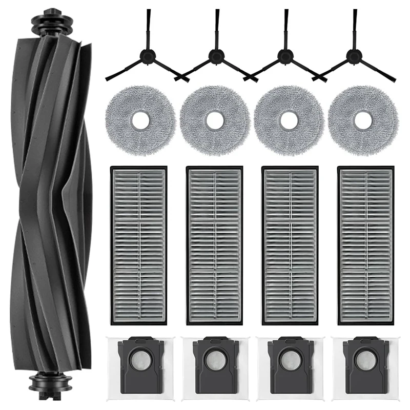 For Dreame X30 Pro Ultra / X30 Pro Plus Main Rubber Brush Mop Pads Hepa Filter Dust Bags Side Brush Easy Install
For Dreame X30 Pro Ultra / X30 Pro Plus Main Rubber Brush Mop Pads Hepa Filter Dust Bags Side Brush Easy Install