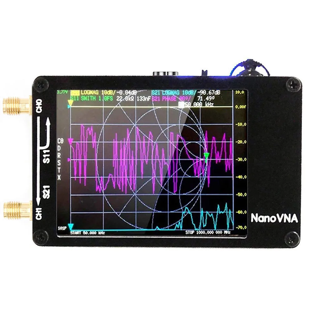 NanoVNA-H Vector Network Antenna Analyzer 50KHz-1.5GHZ MF HF VHF UHF with SD Card Slot Upgraded Version
NanoVNA-H Vector Network Antenna Analyzer 50KHz-1.5GHZ MF HF VHF UHF with SD Card Slot Upgraded Version