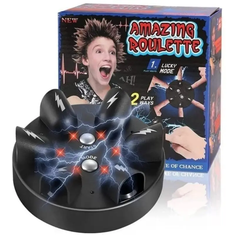 Shock Roulette Party Game Six Finger Heartbeat Lie Detector Spoof Toys Shock Finger Game Shocking Shot Roulette Christmas gifts
Shock Roulette Party Game Six Finger Heartbeat Lie Detector Spoof Toys Shock Finger Game Shocking Shot Roulette Christmas gifts