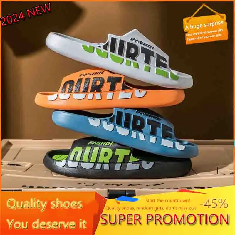 2024 Men's Slippers Summer PVC Beach Non-Skid Bathroom Sandals Trendy Home Indoor Flip-flops For Men Swimming Slides
2024 Men's Slippers Summer PVC Beach Non-Skid Bathroom Sandals Trendy Home Indoor Flip-flops For Men Swimming Slides