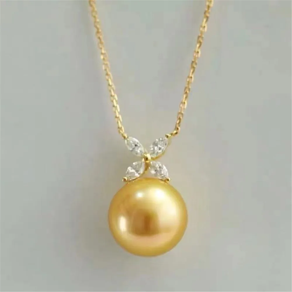 DIY Pearl Small Accessories S925 Sterling Silver Pendant Empty Holder K Gold Jade Pendant with 10-13mm Beads
DIY Pearl Small Accessories S925 Sterling Silver Pendant Empty Holder K Gold Jade Pendant with 10-13mm Beads