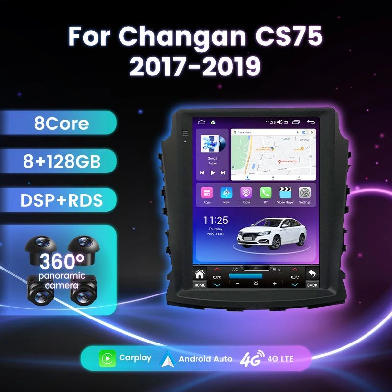9.7“ Vertical Screen for Tesla Style Car GPS Auto Radio Navigation Player for Changan CS75 2017-2020 Stereo Headunit Automotivo
9.7“ Vertical Screen for Tesla Style Car GPS Auto Radio Navigation Player for Changan CS75 2017-2020 Stereo Headunit Automotivo