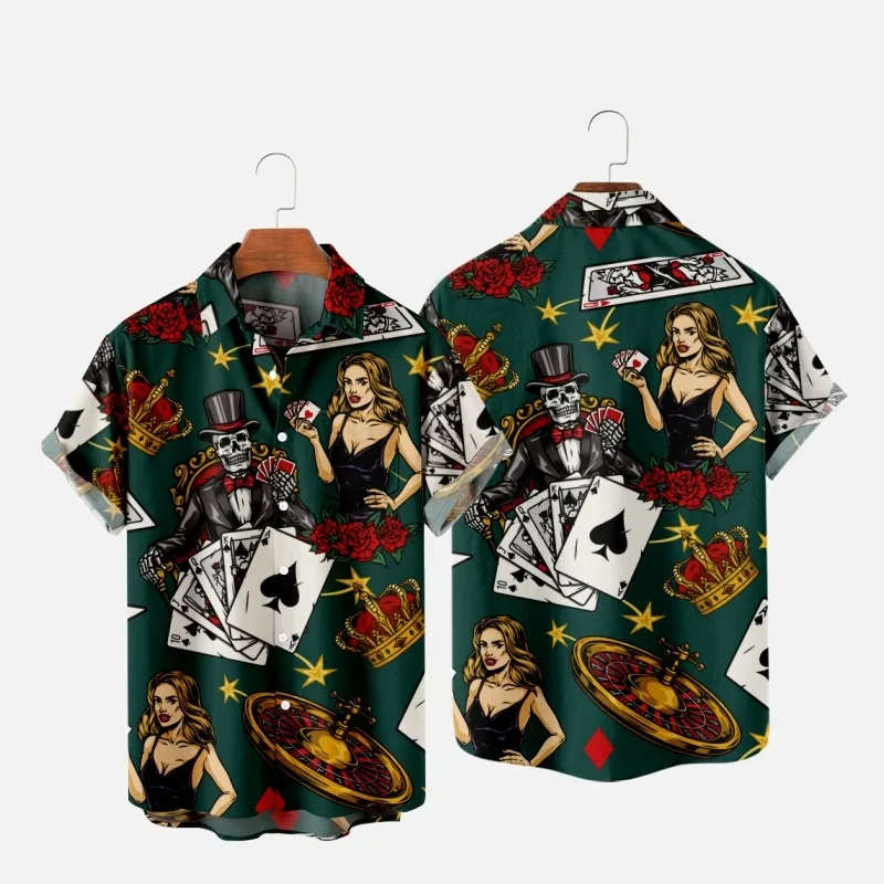 Men's Fashion Summer T-Shirts Hawaiian Skull Demon 3d Print Cozy Casual One Button Shirts Short Sleeve Beach Oversized Shirts 6
Men's Fashion Summer T-Shirts Hawaiian Skull Demon 3d Print Cozy Casual One Button Shirts Short Sleeve Beach Oversized Shirts 6