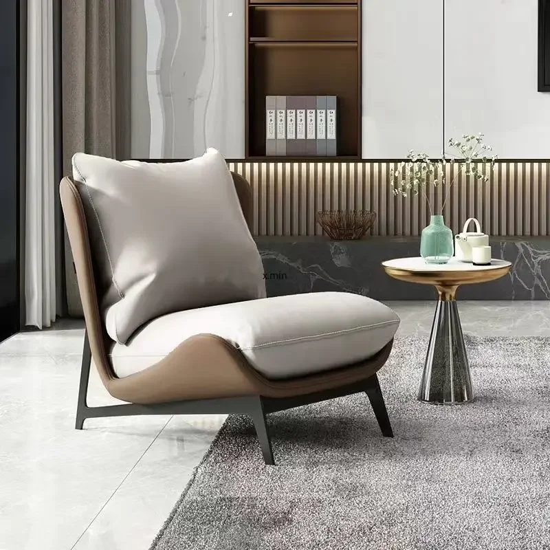 

Диван-стул на одного человека в скандинавском стиле, современный простой дизайн, для художественного балкона, латексный диван для отдыха, домашняя мебель для гостиной