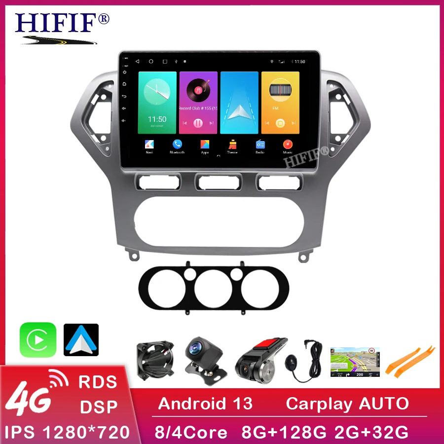 Автомагнитола на Android 13 для Ford Mondeo 4 2006-2010 Стерео GPS-навигация Carplay Android автомобильный мультимедийный плеер 2din DVD
Автомагнитола на Android 13 для Ford Mondeo 4 2006-2010 Стерео GPS-навигация Carplay Android автомобильный мультимедийный плеер 2din DVD