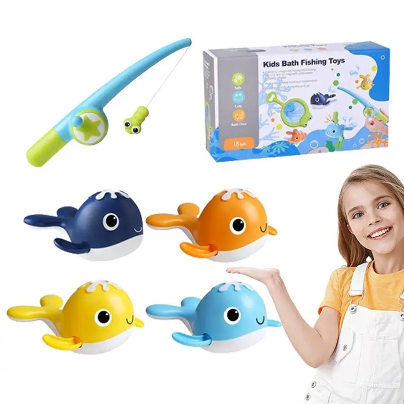 

Магнитная игрушка для рыбалки, игрушки для водной ванны, магнит для китов, детская игрушка для рыбалки, интерактивные Развивающие детские игрушки для ванной