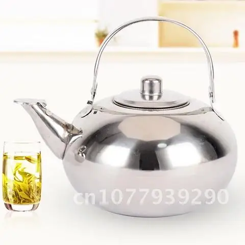 

Steel Tea Kettle Hot Water Pot Coffee Tea Stovetop Teapot Stainless