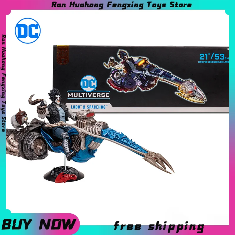 Игрушки Mcfarlane Lobo Spacehog Лига Справедливости, 7-дюймовая многосторонняя экшн-фигурка Dc, охотник за головами, модель автомобиля Lobo robwerewolf
Игрушки Mcfarlane Lobo Spacehog Лига Справедливости, 7-дюймовая многосторонняя экшн-фигурка Dc, охотник за головами, модель автомобиля Lobo robwerewolf