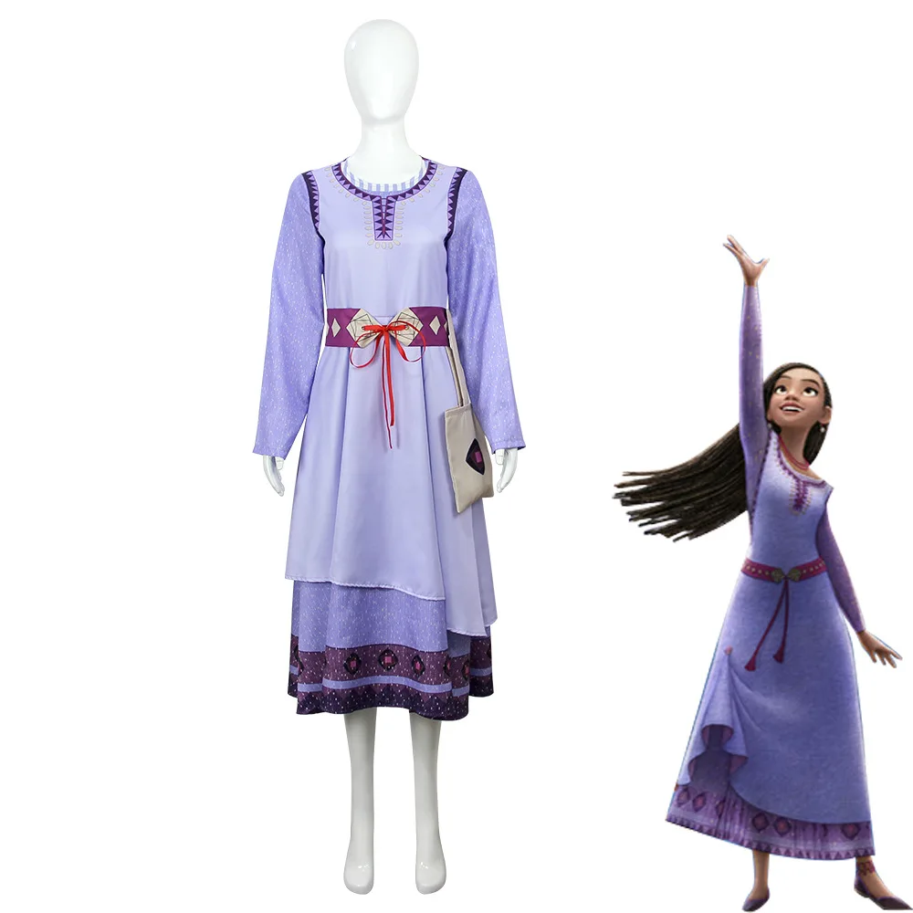 Movie Wish Asha cosplay costume Wish Asha princess stage performance costume Children's dress
Movie Wish Asha cosplay costume Wish Asha princess stage performance costume Children's dress