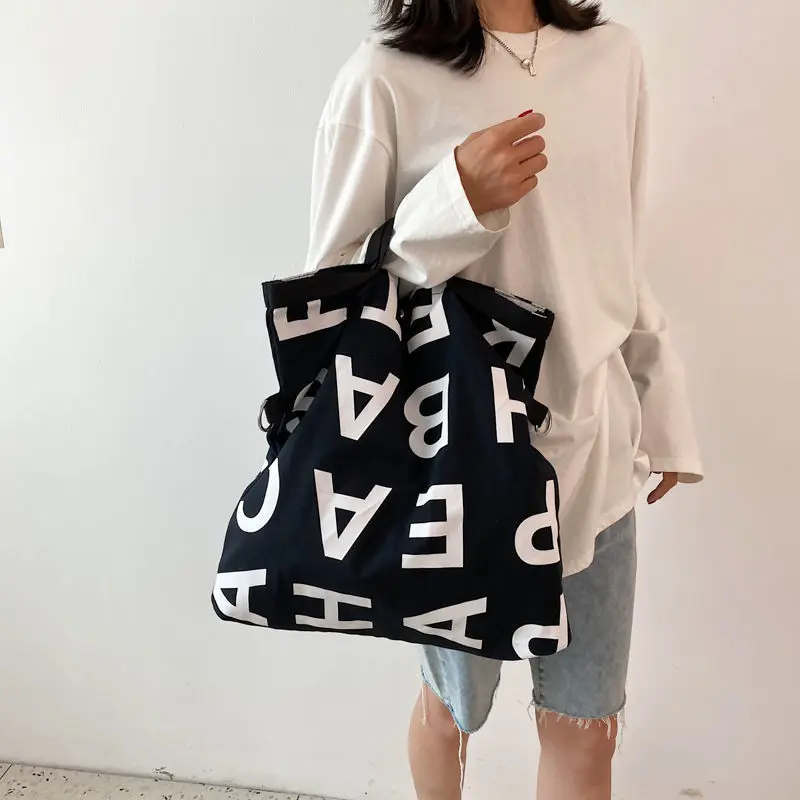 Large Capacity Canvas Tote Bag Handbag Shoulder Bag Female Women Fashion Casual Shopping Eco Friendly Bag
Large Capacity Canvas Tote Bag Handbag Shoulder Bag Female Women Fashion Casual Shopping Eco Friendly Bag