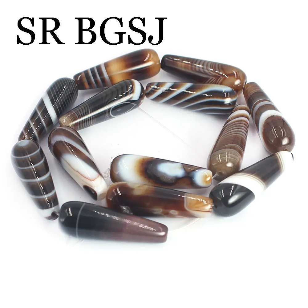 10x30mm Drop Teardrop Natural Gem Stone Genuine Stripe Agat Jewelry Making Diy Large Beads Strand 15"
10x30mm Drop Teardrop Natural Gem Stone Genuine Stripe Agat Jewelry Making Diy Large Beads Strand 15"