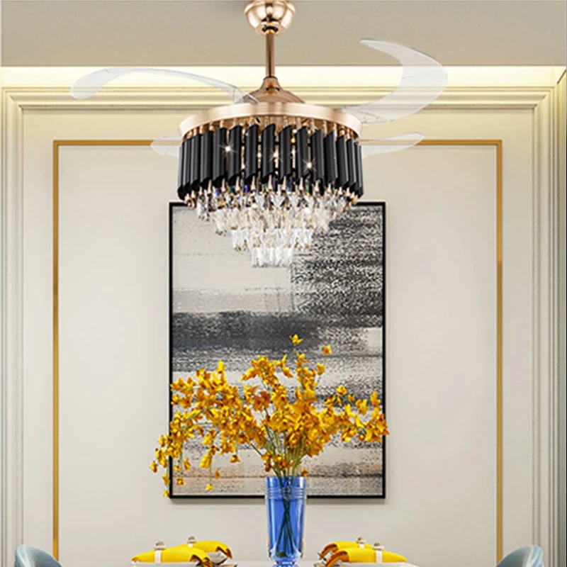 Factory Price Remote Control Crystal Chandelier Fan Lamp 42In 3 Color Changeable Modern Luxury Ceiling Fan Light
Factory Price Remote Control Crystal Chandelier Fan Lamp 42In 3 Color Changeable Modern Luxury Ceiling Fan Light