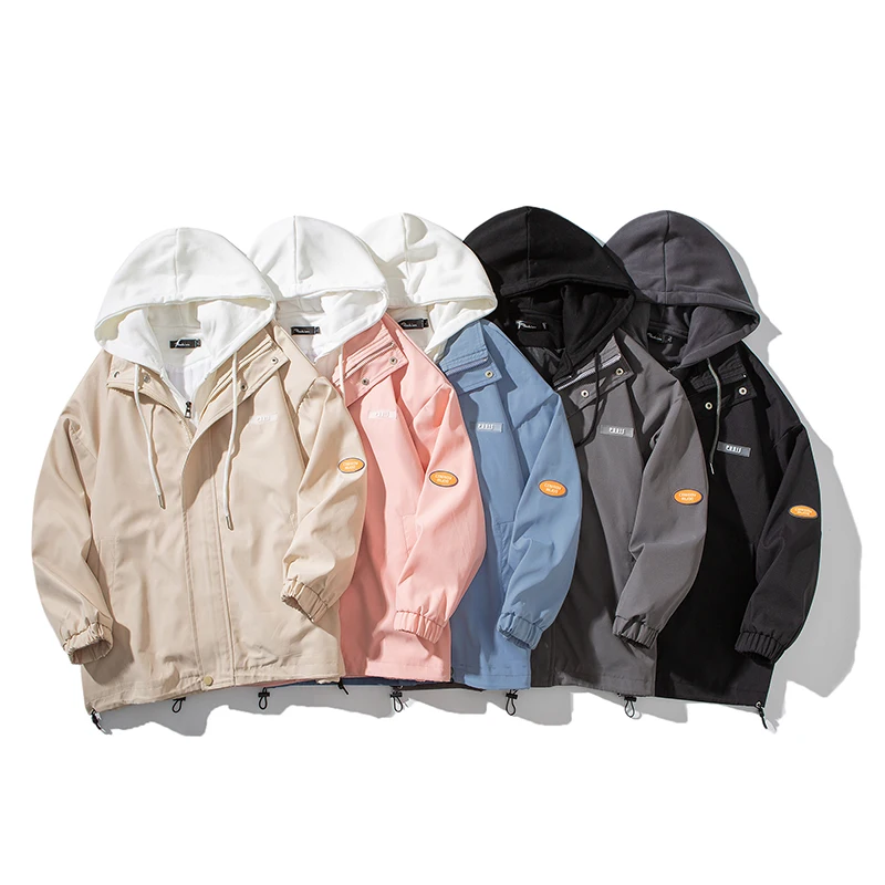 Куртка-бомбер мужская с капюшоном, верхняя одежда с имитацией двух предметов в стиле хип-хоп, уличная одежда в стиле Харадзюку
Куртка-бомбер мужская с капюшоном, верхняя одежда с имитацией двух предметов в стиле хип-хоп, уличная одежда в стиле Харадзюку