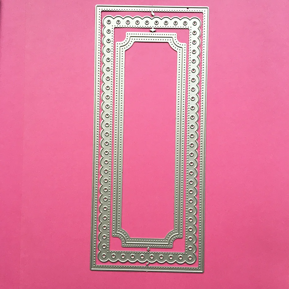 

Rectangle lace border frames Album Scrapbooking Cutting Dies Yiwu stock clearance DIY Paper gift Card Making metal craft