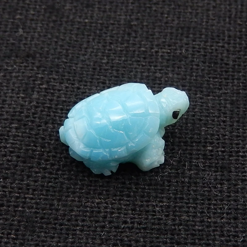 Natural Stone Larimar Carved Tortoise Gemstone Cabochon Fashion Jewelry Necklace Accessories 15x11x7mm 1g
Natural Stone Larimar Carved Tortoise Gemstone Cabochon Fashion Jewelry Necklace Accessories 15x11x7mm 1g