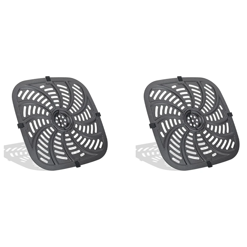2X Air Fryer Replacement Grill Pan, Air Fryer Accessories For Chefman RJ38-SQSS-8T-D, 8QT Nonstick Removable Grill Pan 
2X Air Fryer Replacement Grill Pan, Air Fryer Accessories For Chefman RJ38-SQSS-8T-D, 8QT Nonstick Removable Grill Pan