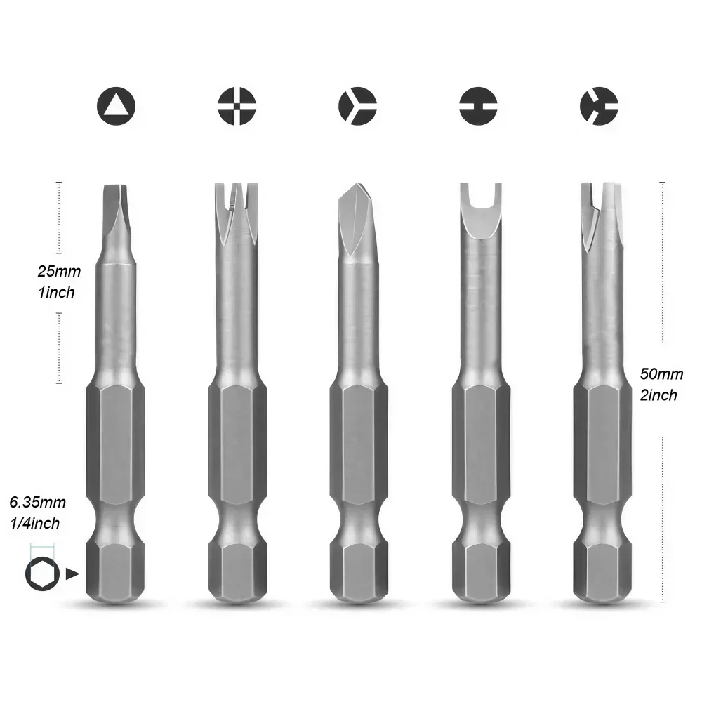 13, 7, 5Pcs, 50mm Specialty Screwdriver Bit Set Y-Type Triangle Cross 3-Point Screwdriver Tool Accessories 12 Mallzona S8cd618eab5664c9ba889a6810e3bfa74l 13, 7, 5Pcs, 50mm Specialty Screwdriver Bit Set Y-Type Triangle Cross 3-Point Screwdriver Tool Accessories Mallzona
