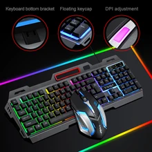 Gaming Keyboard and Mouse Set Color Wired Rainbow Backlit Keyboard Gaming Computer Waterproof EN Gaming Computer PC Laptop
Gaming Keyboard and Mouse Set Color Wired Rainbow Backlit Keyboard Gaming Computer Waterproof EN Gaming Computer PC Laptop