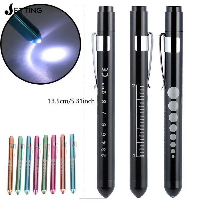 1PCS Reusable LED Medical Penlight Flashlight With Pupil Gauge Pocket Clip Pen Light Torch Lamp For Nurses Doctors Reading
1PCS Reusable LED Medical Penlight Flashlight With Pupil Gauge Pocket Clip Pen Light Torch Lamp For Nurses Doctors Reading