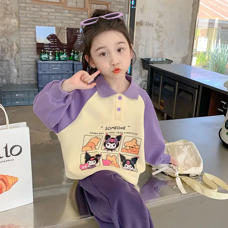 Осень-зима Sanrio Kuromi Kawaii аниме одежда для девочек с длинным рукавом симпатичная мультяшная куртка с капюшоном штаны Рубашка Симпатичные игрушки для детей
Осень-зима Sanrio Kuromi Kawaii аниме одежда для девочек с длинным рукавом симпатичная мультяшная куртка с капюшоном штаны Рубашка Симпатичные игрушки для детей