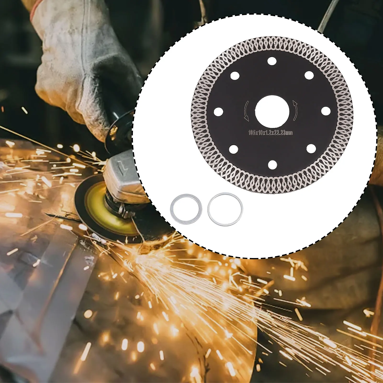 Cutting Disc Diamond Saw Blade Cutting Tile Ceramic Brick Brand New Change Diameter Ring Quick & Smooth Cutting Useful X Teeth
Cutting Disc Diamond Saw Blade Cutting Tile Ceramic Brick Brand New Change Diameter Ring Quick & Smooth Cutting Useful X Teeth