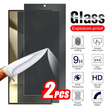 2Pcs Privacy Tempered Glass For Samsung Galaxy S24 Ultra Protective Glass Samung S23 S22 Plus S24Ultra AntiSpy Screen Protectors