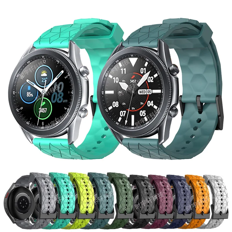 

For Samsung Galaxy Watch 3 41mm 45mm Band Silicone 20mm 22mm Correa Bracelet For Galaxy 42mm 46mm/Gear S3/S2/Sport Ремешок Strap