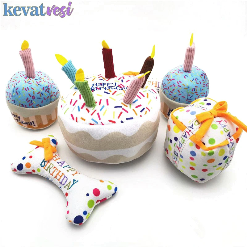 Pet Dog Toy Cute Birthday Cake Squeaky Toys Bite Resistant Bone Shape Stuffed Toy Cat Puppy Chew Toy Interactive Dog Accessories
Pet Dog Toy Cute Birthday Cake Squeaky Toys Bite Resistant Bone Shape Stuffed Toy Cat Puppy Chew Toy Interactive Dog Accessories