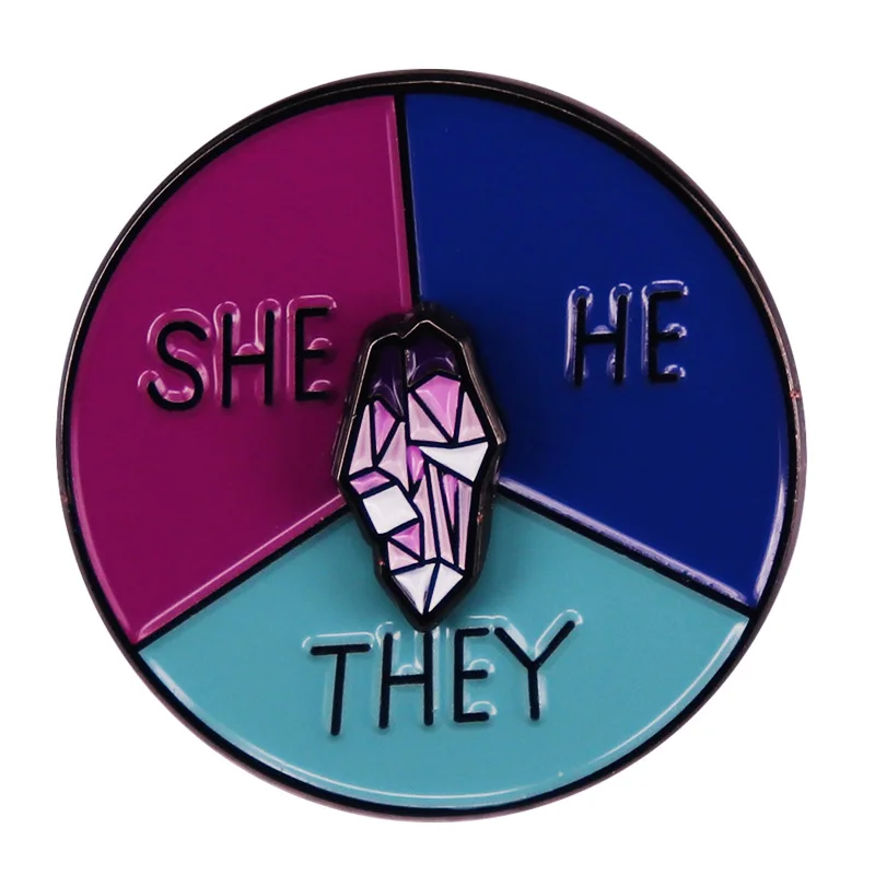 A1753 Simple Pronouns Enamel Pins Custom She He They Brooches Lapel Badges Funny Jewelry Gift for Friends
A1753 Simple Pronouns Enamel Pins Custom She He They Brooches Lapel Badges Funny Jewelry Gift for Friends