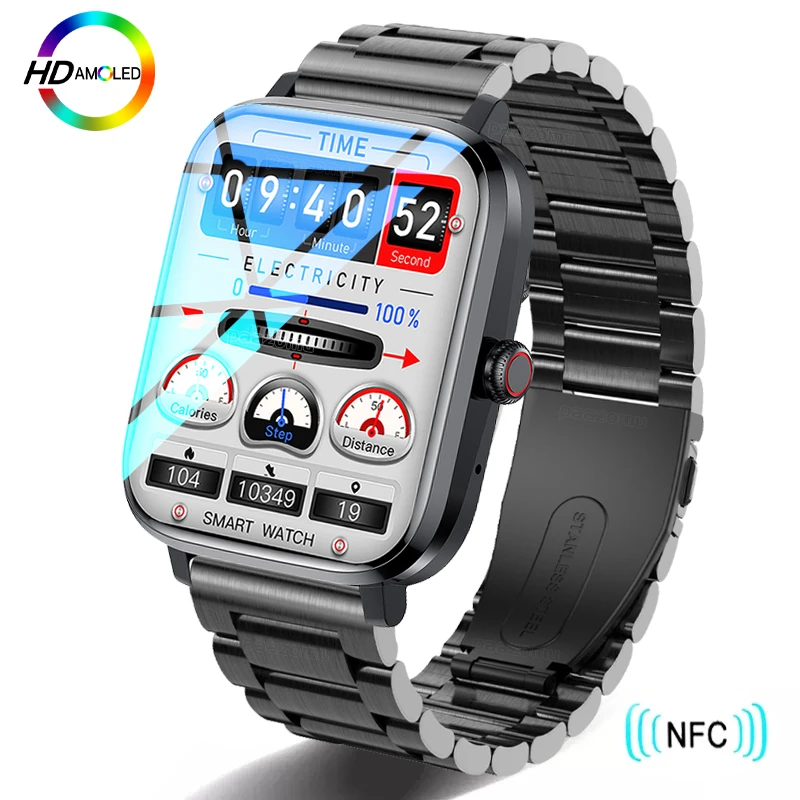 2023 New NFC Smart Watch Men Smart Bluetooth Call Sport GPS Track Smartwatch Women Heart Rate ECG PPG Smartwatch For Android ios
2023 New NFC Smart Watch Men Smart Bluetooth Call Sport GPS Track Smartwatch Women Heart Rate ECG PPG Smartwatch For Android ios