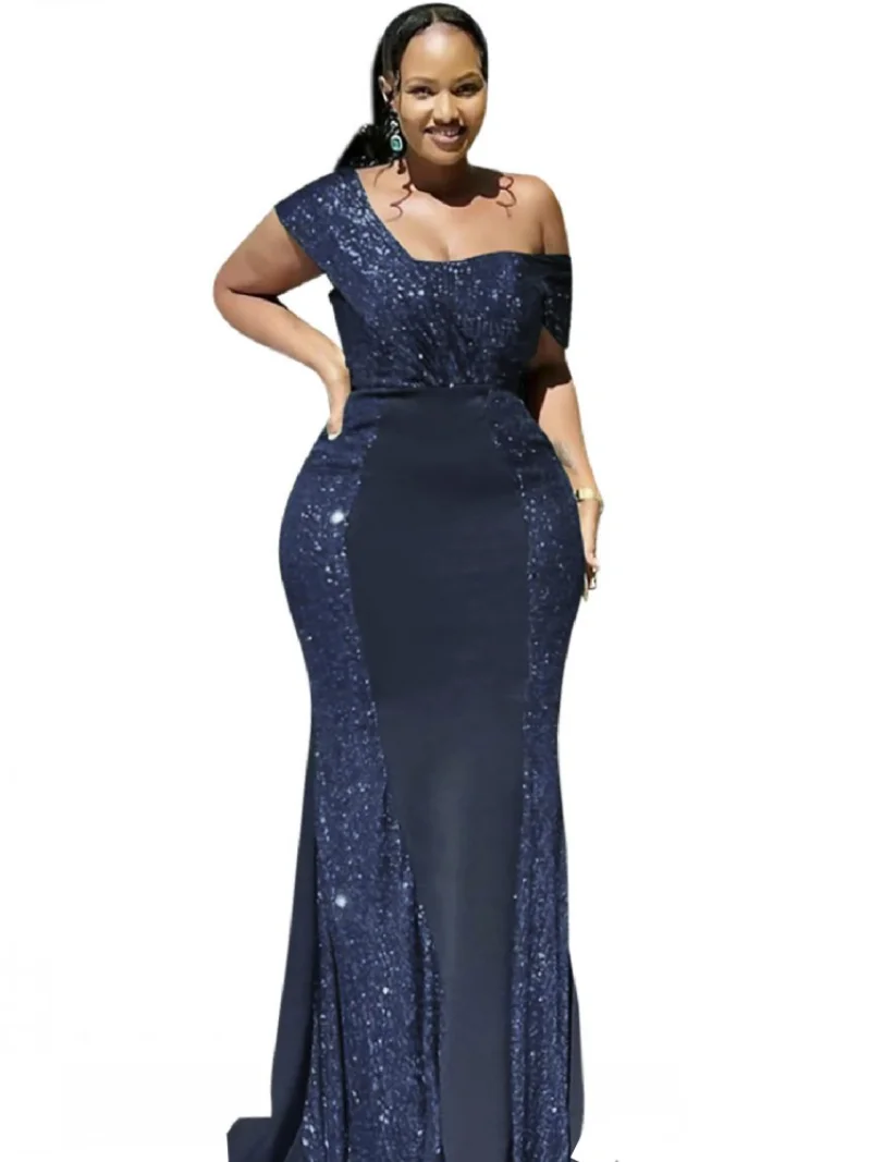 Luxury Sequin Wedding Party Maxi Dresses Elegant Ladies Evening Gowns Dashiki African Long Robe One Shoulder Women Dress Outfits
Luxury Sequin Wedding Party Maxi Dresses Elegant Ladies Evening Gowns Dashiki African Long Robe One Shoulder Women Dress Outfits