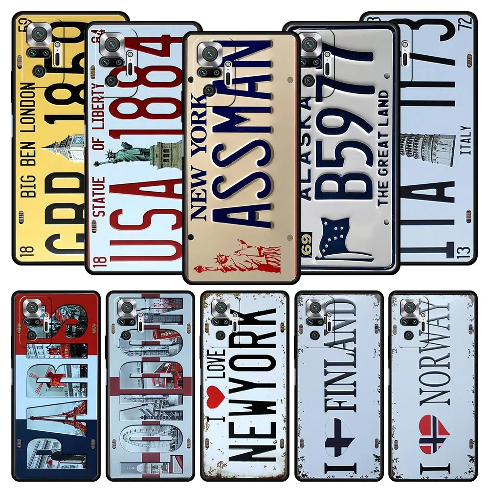 Retro License Plate Number Car For Redmi 10C Case For Xiaomi Redmi Note 12 11 10 Pro Plus Case 10S 9S 9 9T 8T 9C 9A 8 8A 7 Cover
Retro License Plate Number Car For Redmi 10C Case For Xiaomi Redmi Note 12 11 10 Pro Plus Case 10S 9S 9 9T 8T 9C 9A 8 8A 7 Cover